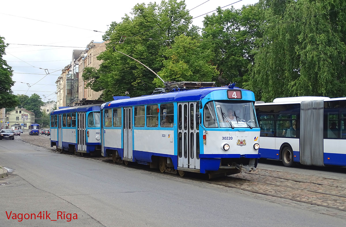 里加, Tatra T3A # 30220; 里加, Tatra T3A # 30231