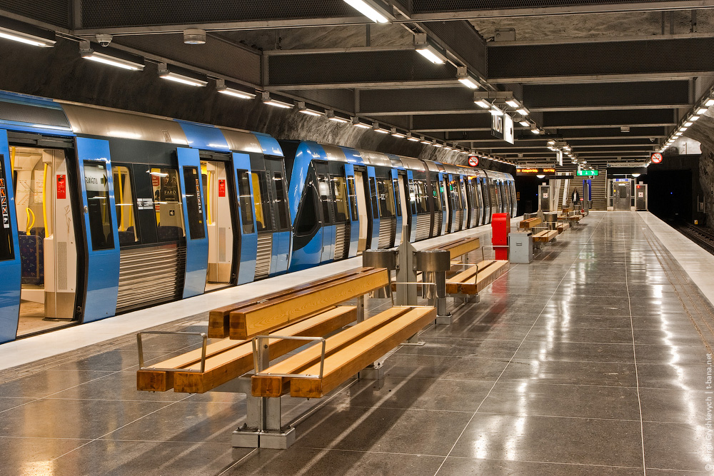 Стокгольм — Tunnelbana — Синяя линия | Blå Linjen