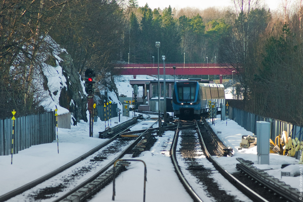 Стокгольм — Tunnelbana — Красная линия | Röda Linjen; Стокгольм — Tunnelbana — Подвижной состав | Vagnar