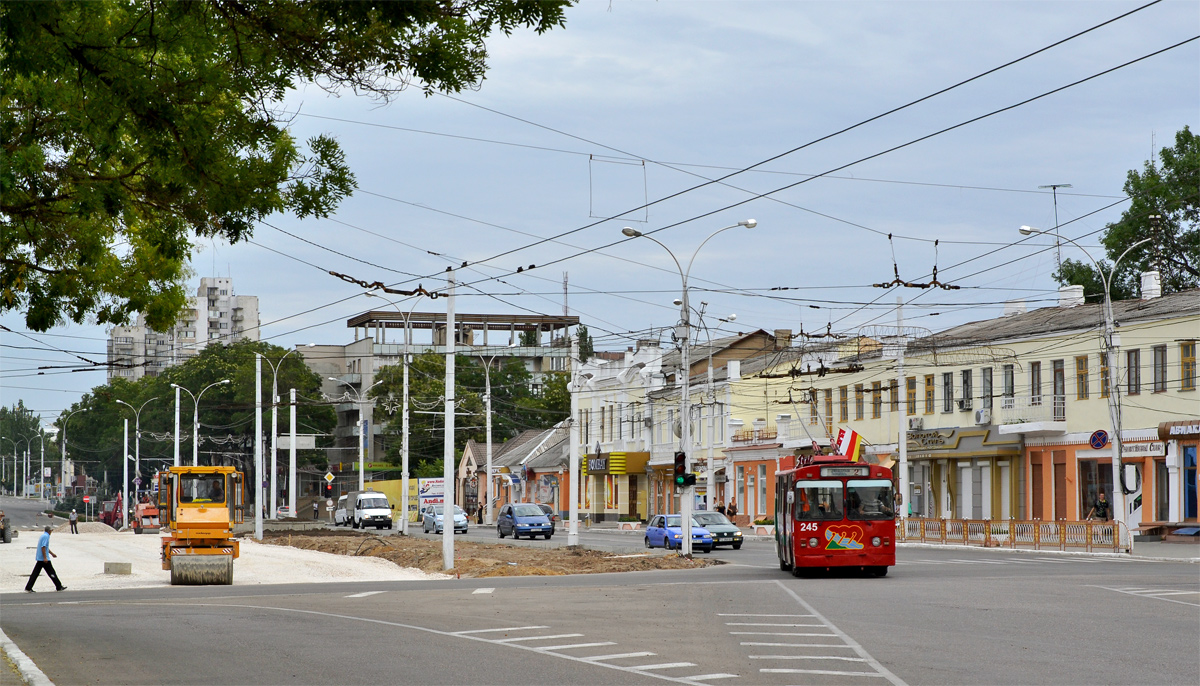 Ціраспаль, ЗиУ-682В-012 [В0А] № 245; Ціраспаль — Строительство линии между улицами Котовского — Шевченко; Ціраспаль — Троллейбусные линии и инфраструктура