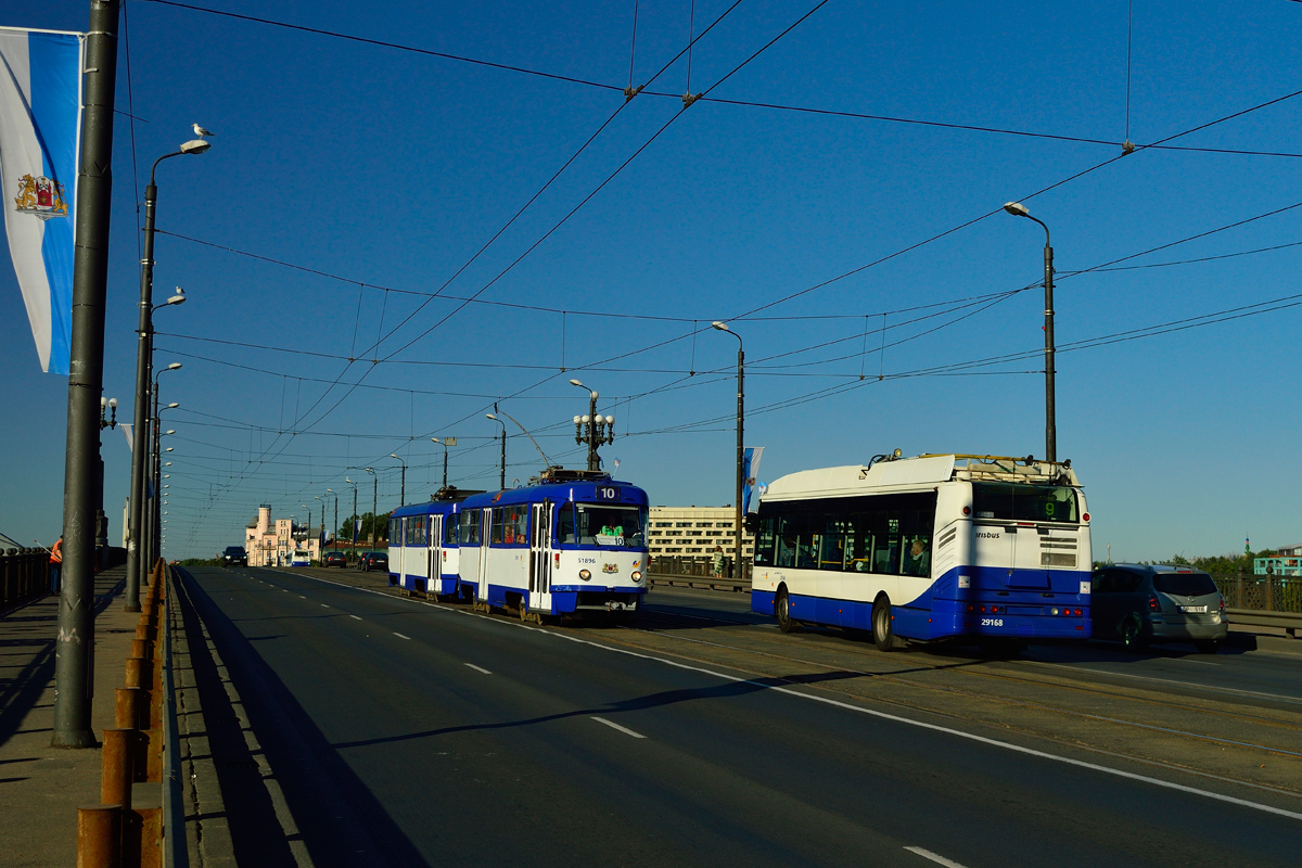 Рига, Tatra T3A № 51896; Рига, Škoda 24Tr Irisbus Citelis № 29168