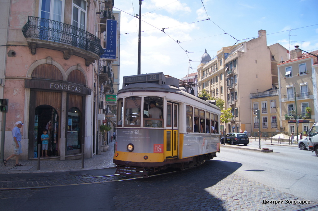 Lissabon, Carris 2-axle motorcar (Remodelado) # 551