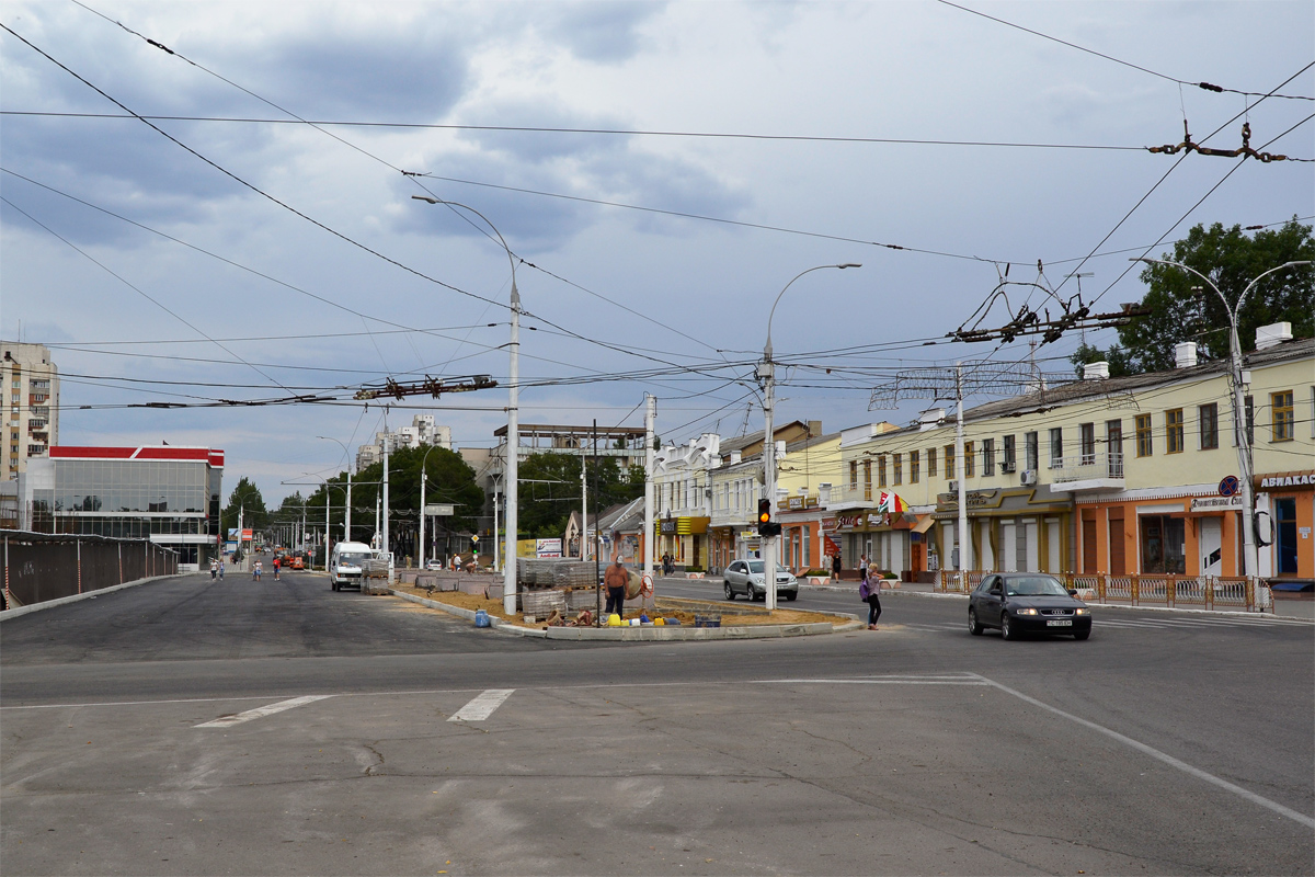 Tiraspol — Construction of the line between the streets Kotovskogo — Shevchenko