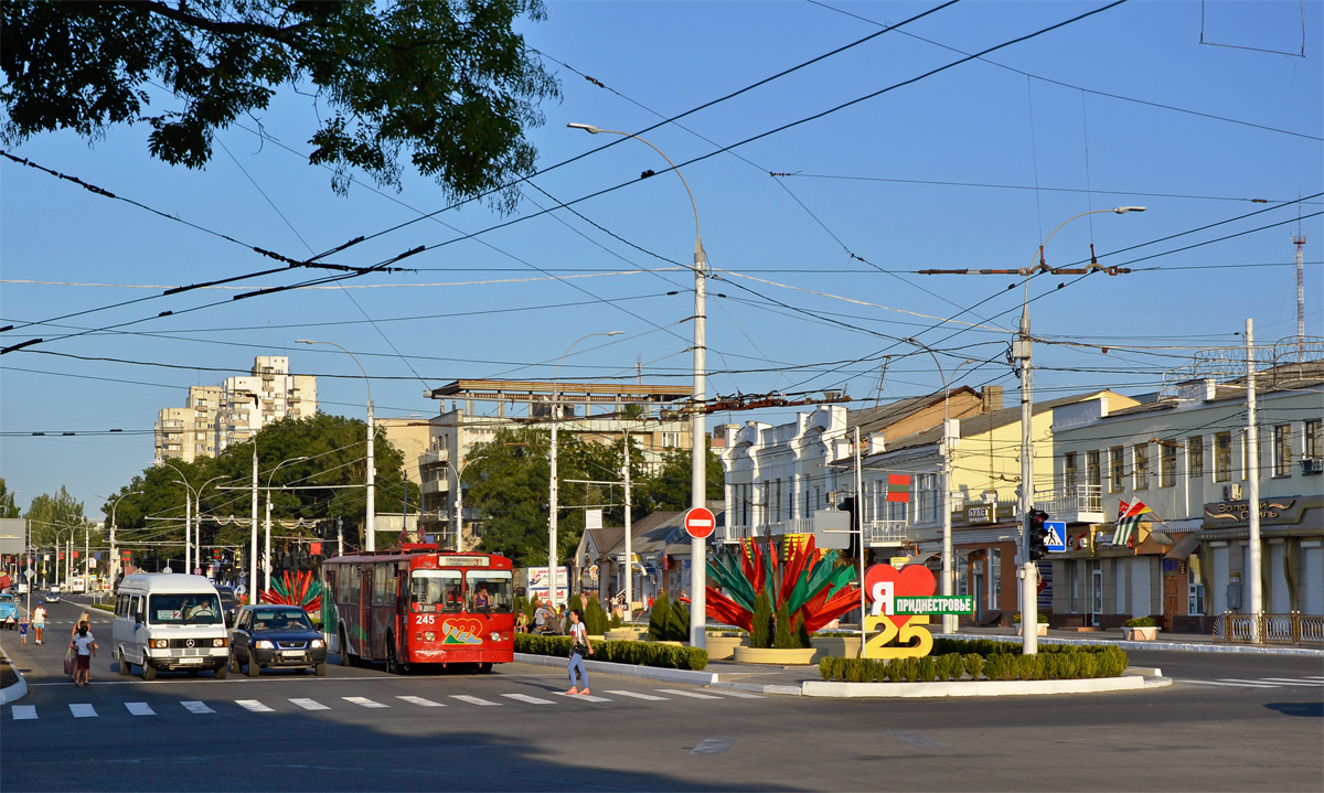 Тирасполь, ЗиУ-682В-012 [В0А] № 245; Тирасполь — Строительство линии между улицами Котовского — Шевченко