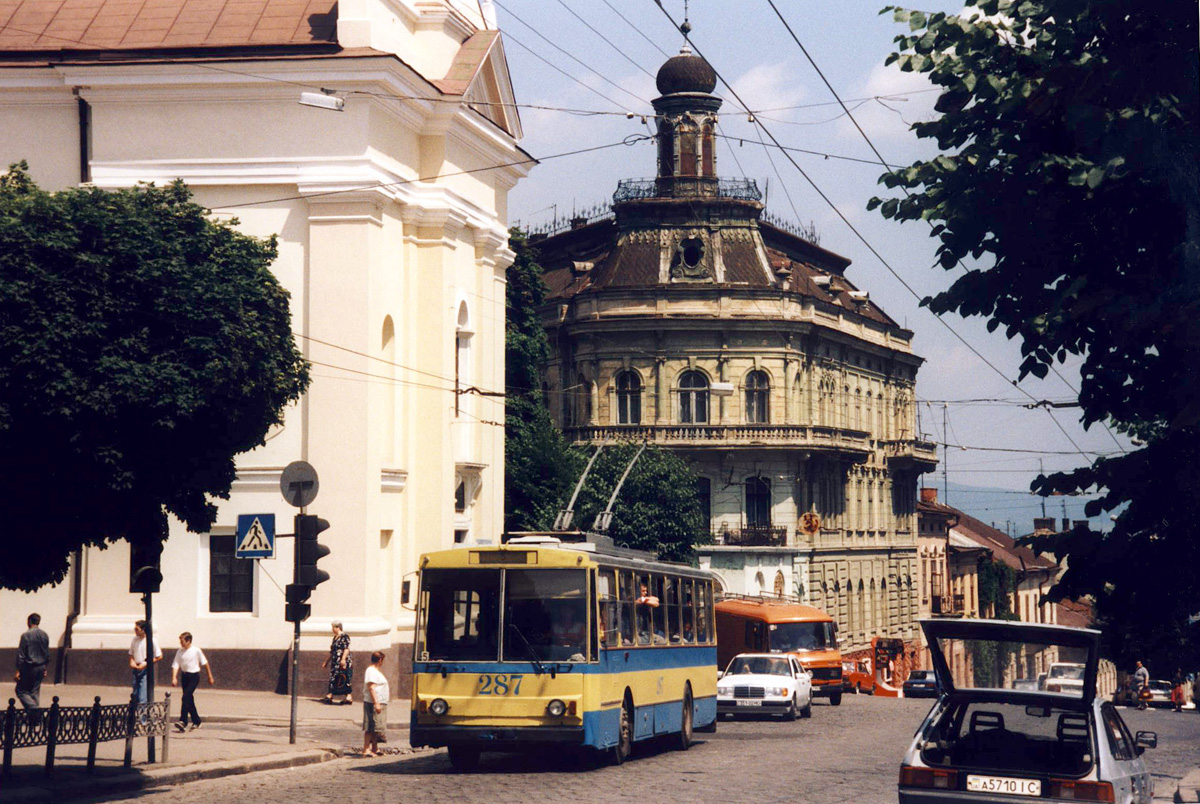 Черновцы, Škoda 14Tr89/6 № 287; Черновцы — Исторические фотографии (1992-2000 годов)