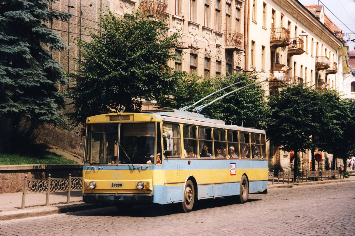 Черновцы, Škoda 14Tr89/6 № 293; Черновцы — Исторические фотографии (1992-2000 годов)
