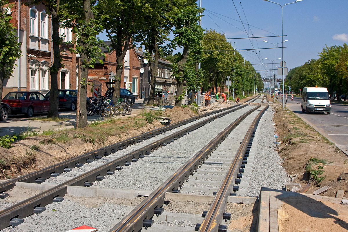 Лиепая — Строительство и ремонты; Лиепая — Трамвайные линии и инфраструктура