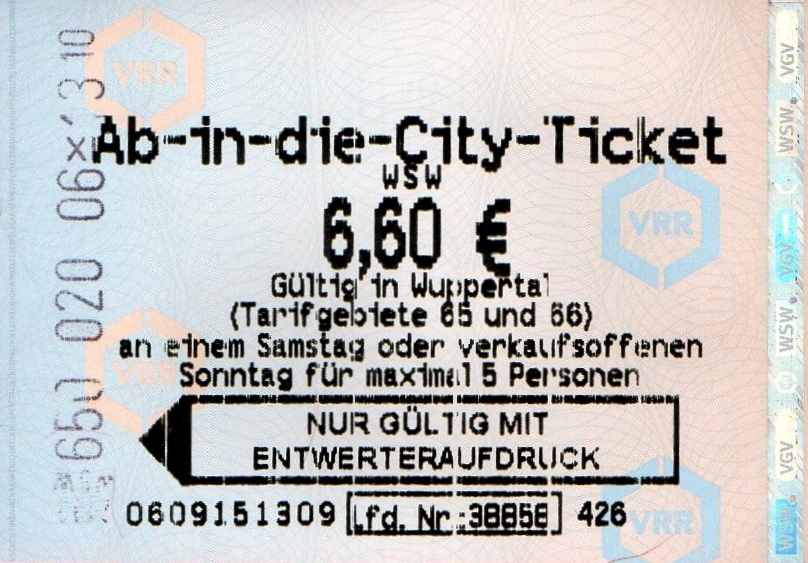 Wuppertal — Tickets