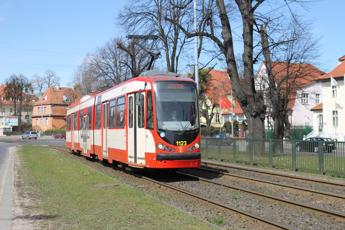 Gdańsk, Duewag N8C-MF 01 № 1123