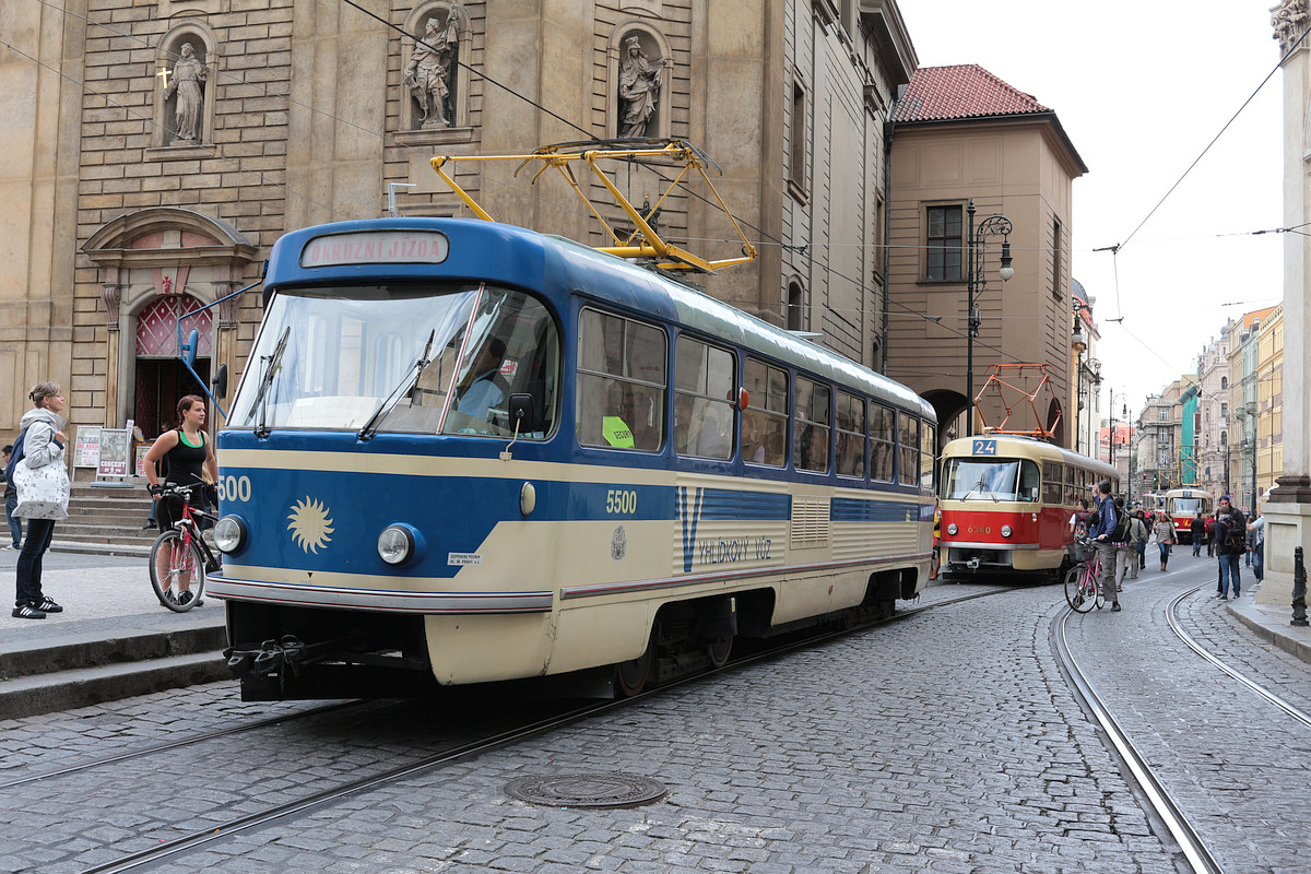Prague, Tatra T4YU № 5500; Prague — 140th anniversary of Prague's urban transport
