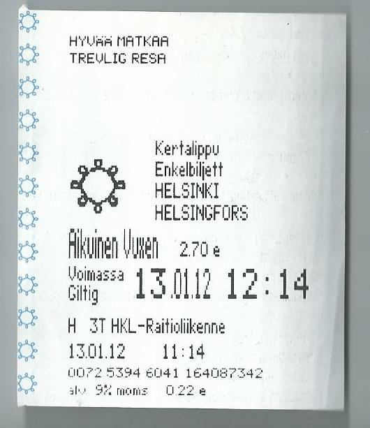 Helsinki — Tickets