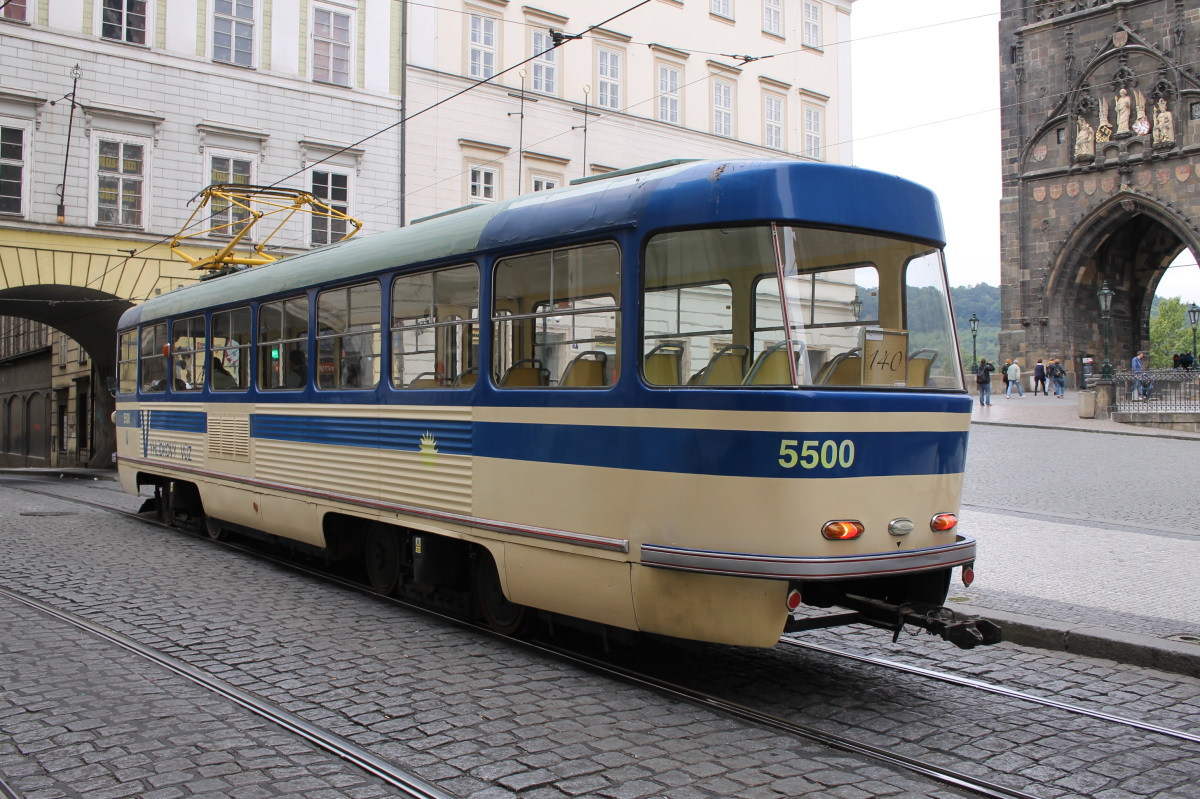 Praha, Tatra T4YU nr. 5500; Praha — 140th anniversary of Prague's urban transport