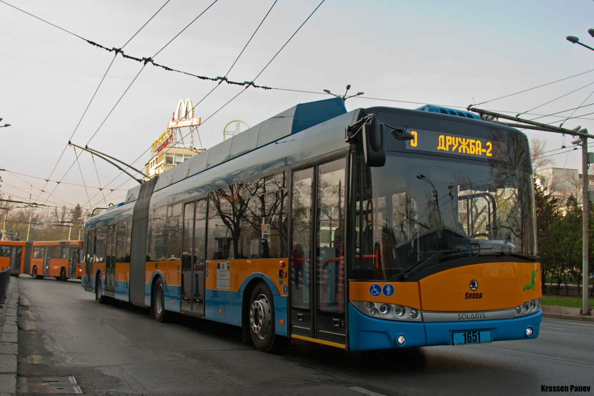 Sofia, Škoda 27Tr Solaris III č. 1651; Sofia — Official Launch of the new trolleybuses Škoda 27Tr — 04.04.2014