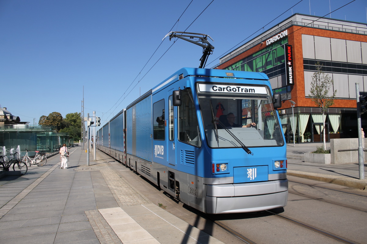 Дрезден, Schalker Eisenhütte CarGoTram № 2002; Дрезден — Грузовой трамвай «CarGoTram» (2001 — 2020)