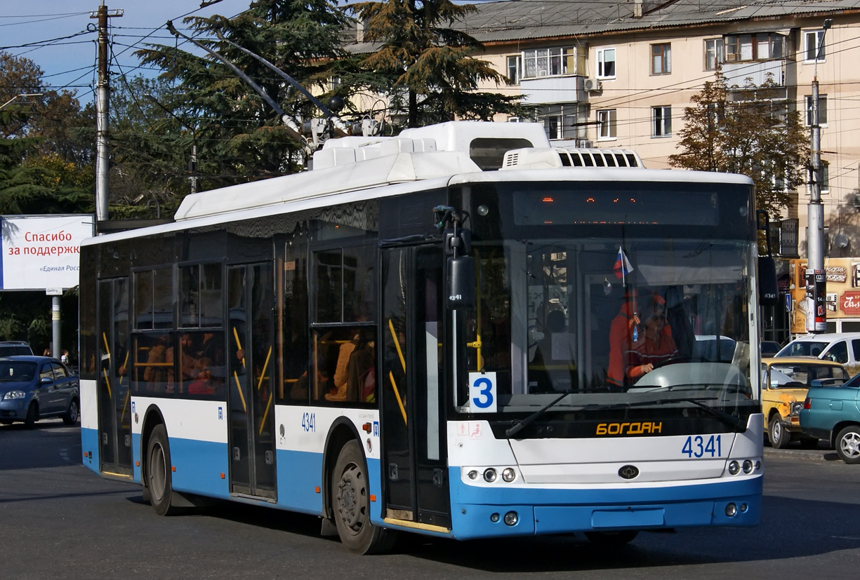 Crimean trolleybus, Bogdan T70110 # 4341