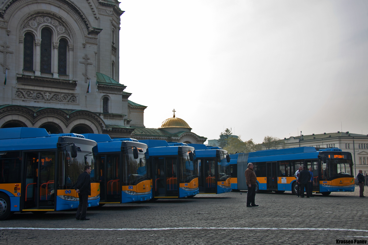 Sofia — Official Launch of the new trolleybuses Škoda 27Tr — 04.04.2014