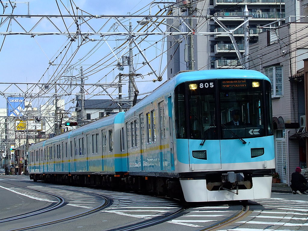 Otsu, Keihan 800 series (motor) nr. 805; Kyoto — Keihan Electric Railway — Keishin Line (京津線)
