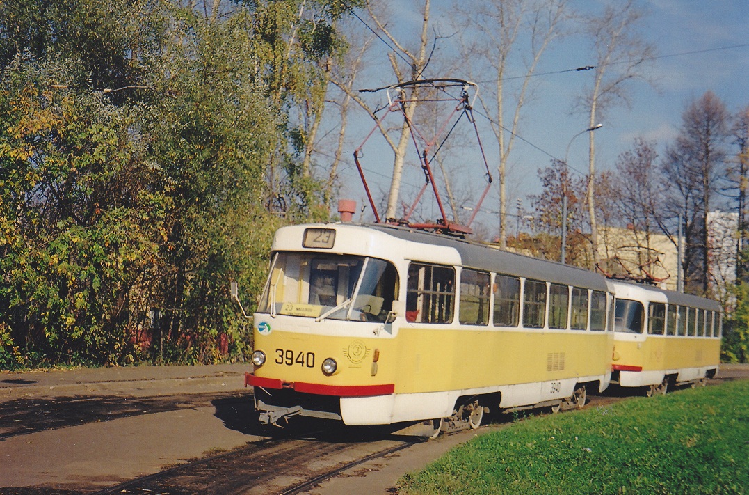 Moscow, Tatra T3SU № 3940