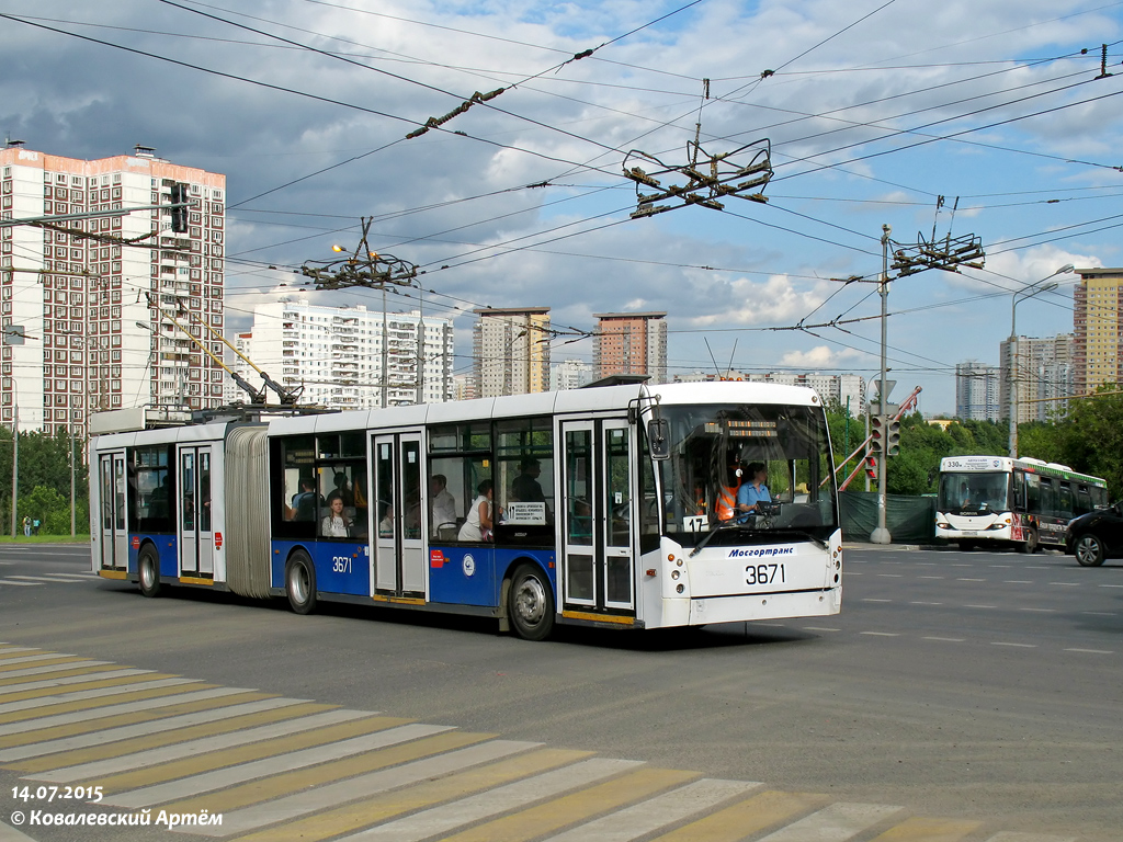 Москва, Тролза-6206.00 «Мегаполис» № 3671