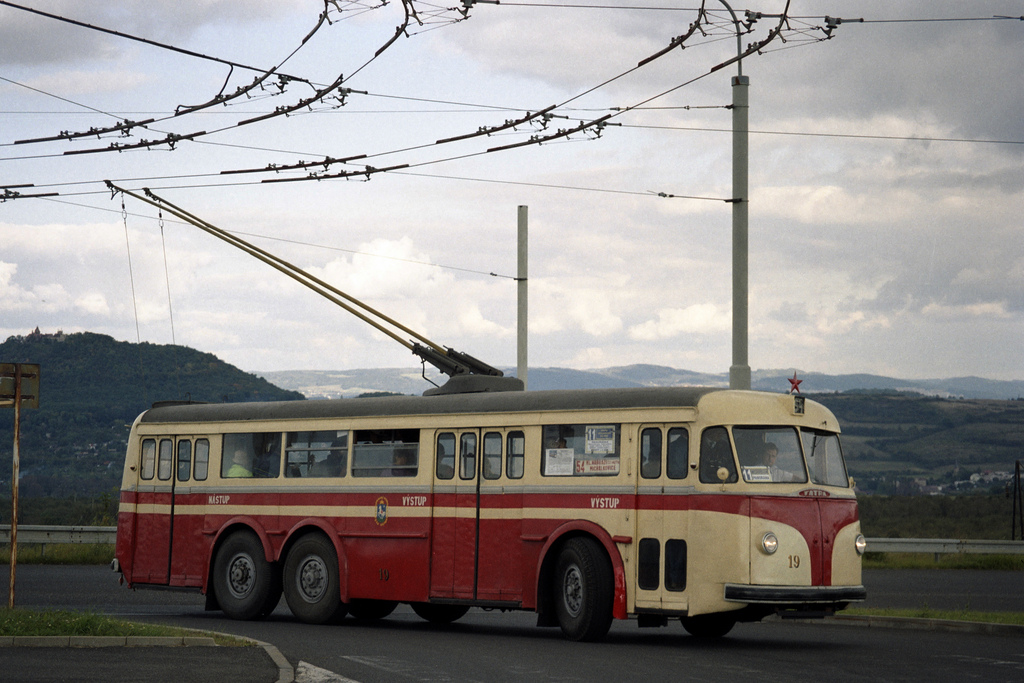 Брно, Tatra T400 № 19; Теплице — Троллейбусы других городов; Теплице — Юбилей: 50 лет Теплицкому троллейбусу (28./29.09.2002)