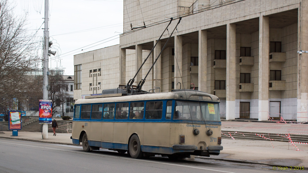 Крымский троллейбус, Škoda 9TrH27 № 3711