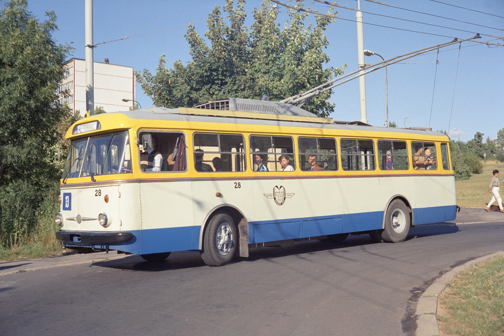 Marienbad, Škoda 9TrHT26 Nr. 28; Teplice — Anniversary: 45 years of trolleybuses in Teplice (30.08.1997) • Oslavy 45 let trolejbusů v Teplicích (30.08.1997); Teplice — Trolleybuses of other cities • Trolejbusy z jiných měst