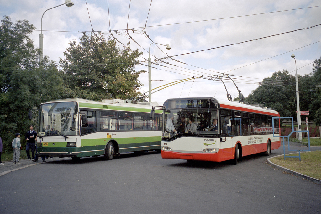 Острава, Solaris Trollino II 12 DC № X1; Теплице — Троллейбусы других городов; Теплице — Юбилей: 50 лет Теплицкому троллейбусу (28./29.09.2002)