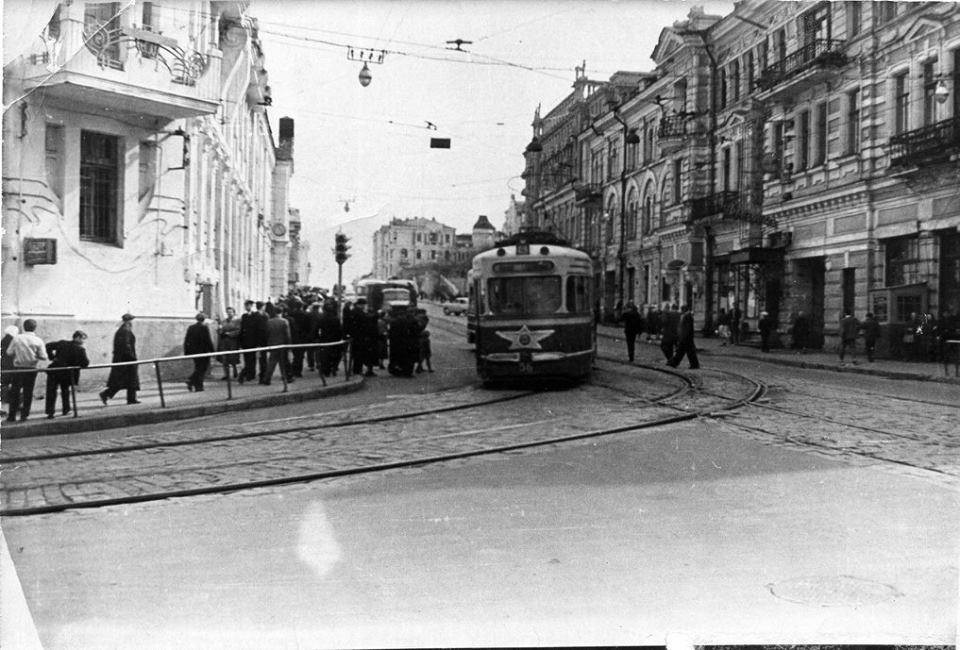 Владивосток — Исторические фотографии — трамвай (1946-1970)