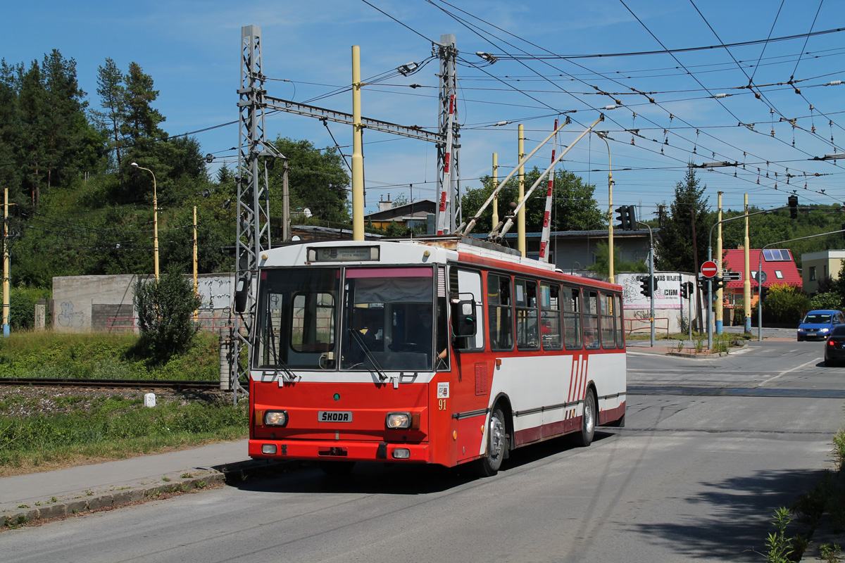 Прешов, Škoda 14Tr10/6 № 91; Прешов — Троллейбусные пересечения с электрифицированной ж.д.