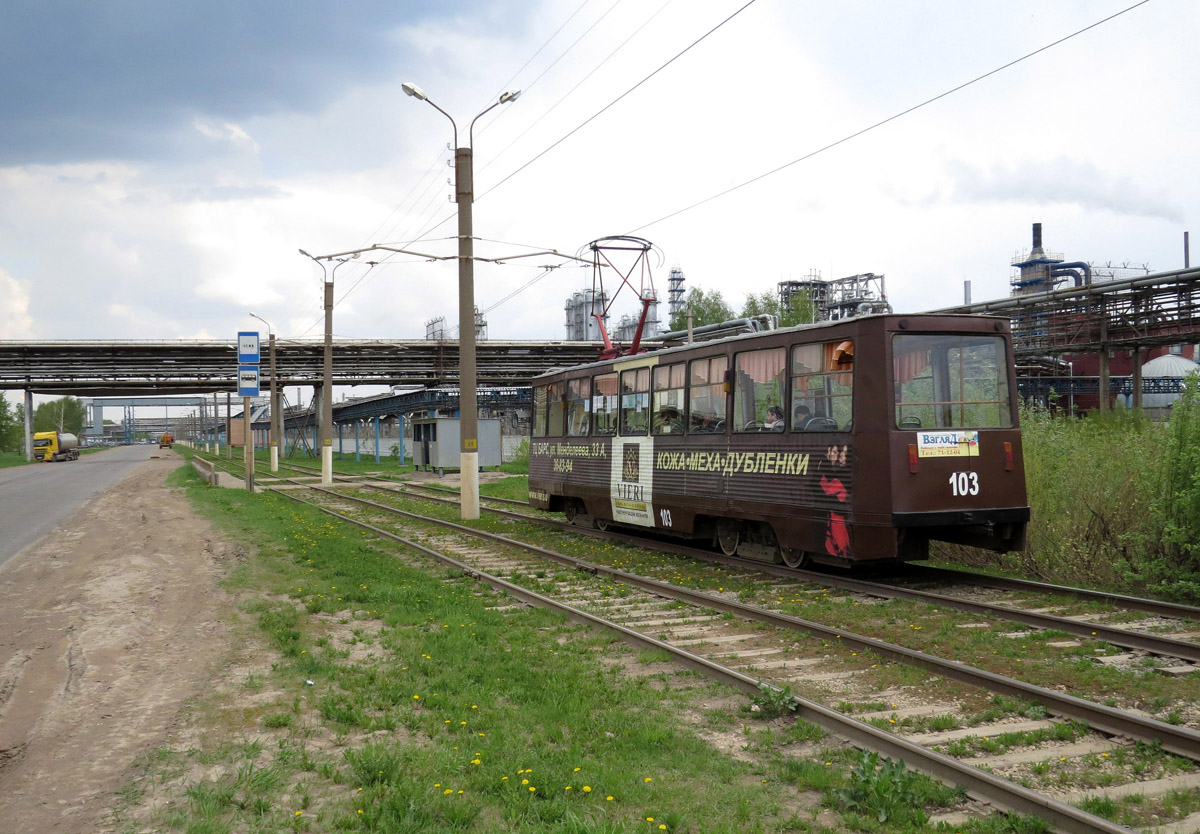 Nijnekamsk, 71-605 (KTM-5M3) nr. 103; Nijnekamsk — Tramway lines and stations