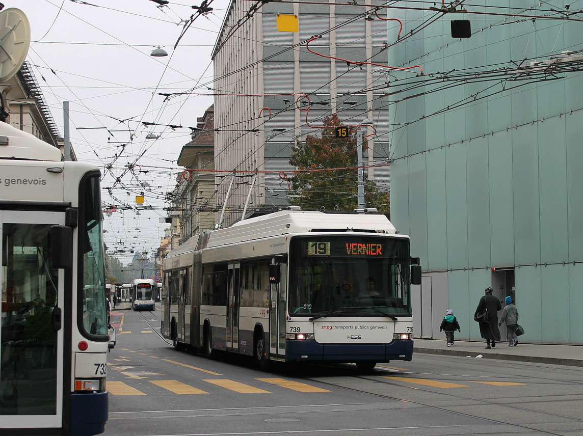 Женева, Hess SwissTrolley 3 (BGT-N2C) № 739