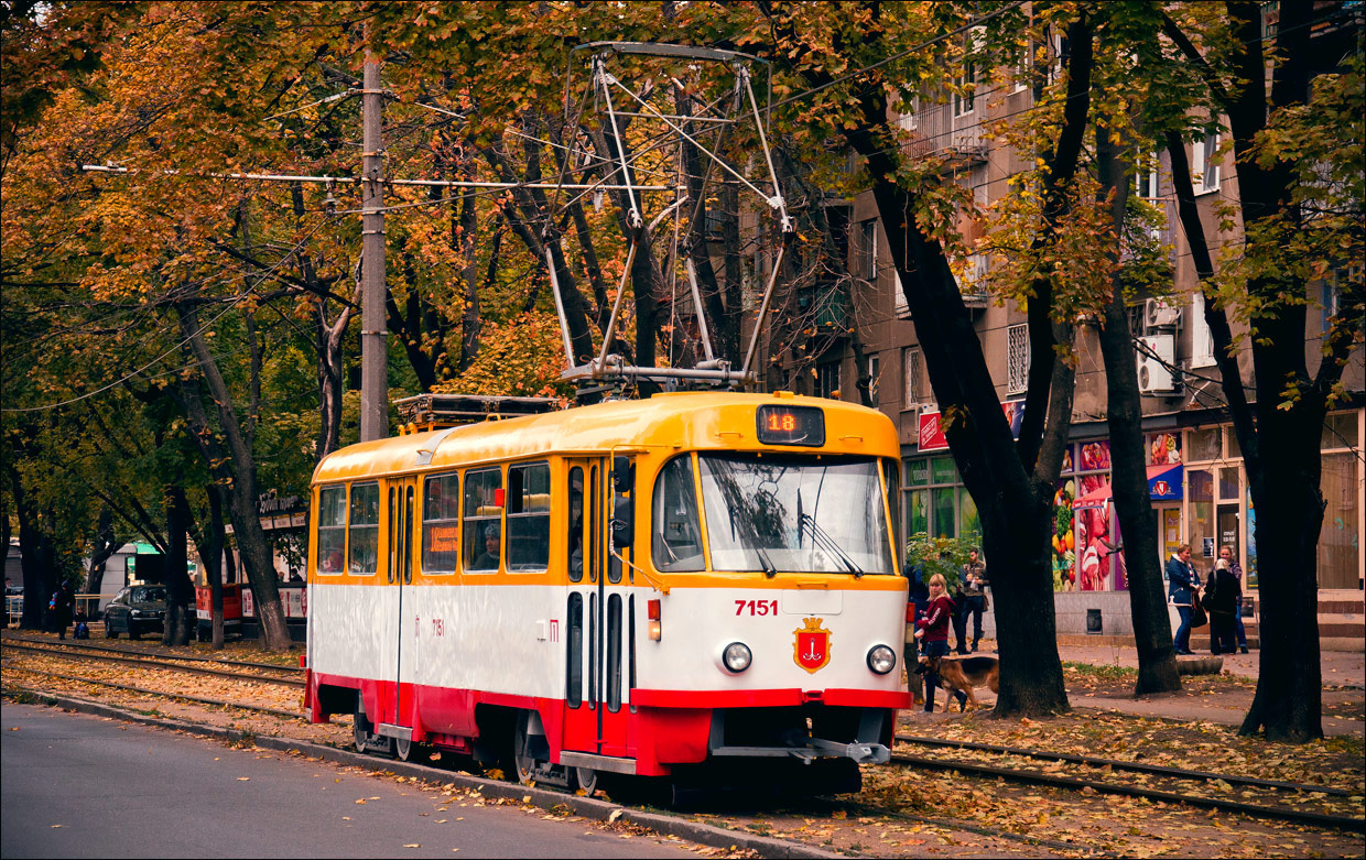 Одесса, Tatra T3A № 7151