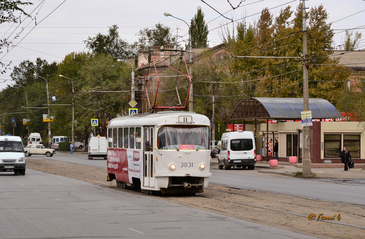 Volgograd, Tatra T3SU (2-door) č. 3031