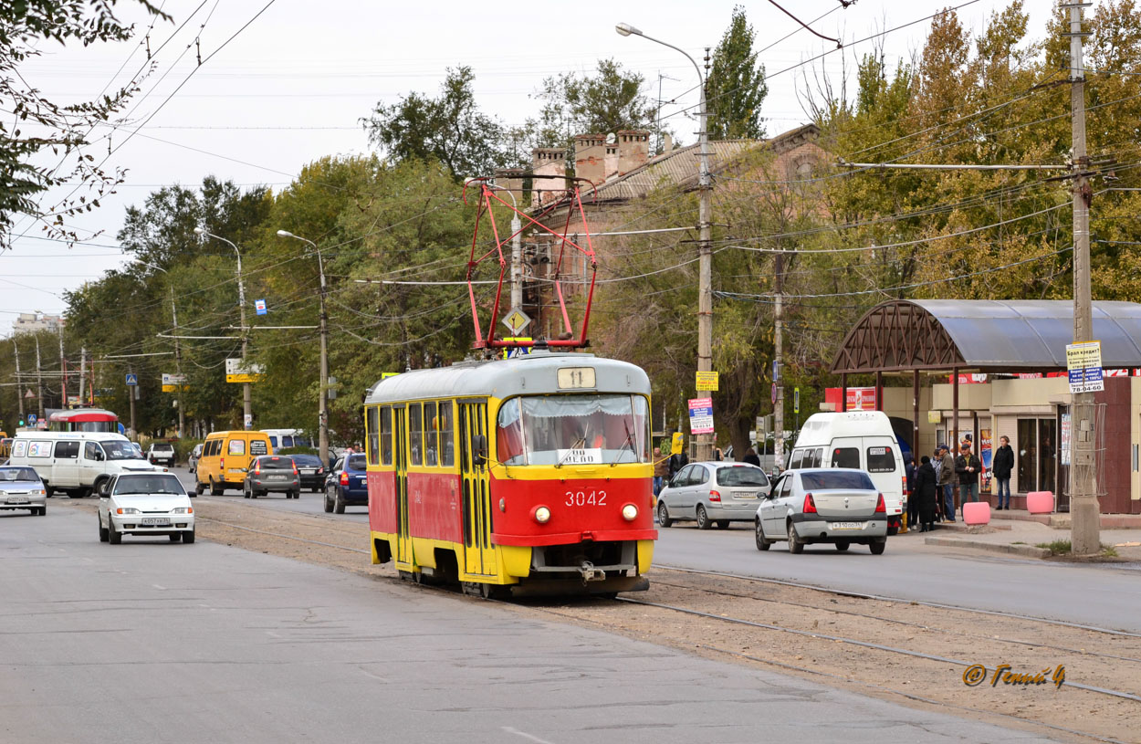 Волгоград, Tatra T3SU № 3042