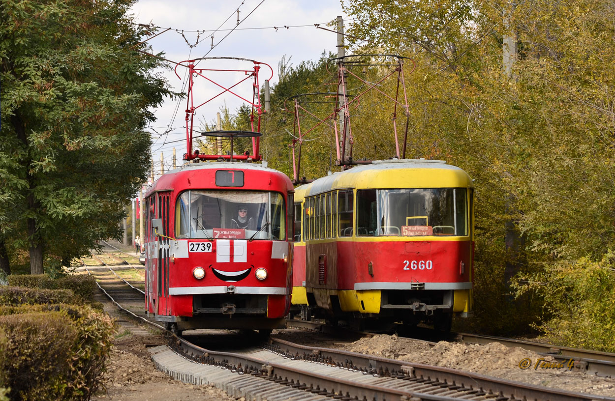 Волгоград, Tatra T3SU № 2739; Волгоград, Tatra T3SU (двухдверная) № 2660
