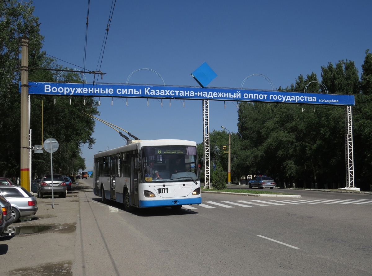 Тараз, ТП KAZ 398 № 1071; Тараз — 10.06.2014 — Последний выход таразского троллейбуса: спецпоездка на ТП KAZ 398