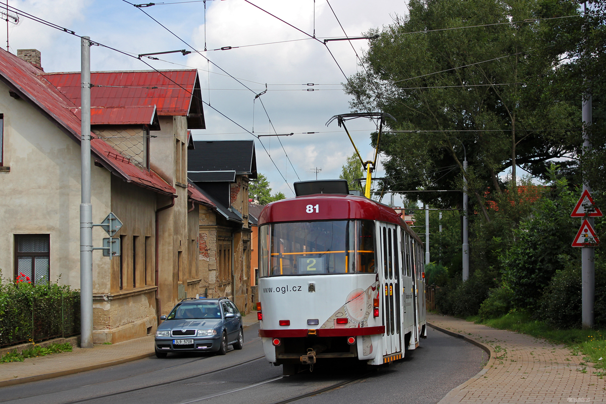 Reichenberg - Gablonz an der Neiße, Tatra T3M.04 Nr. 81