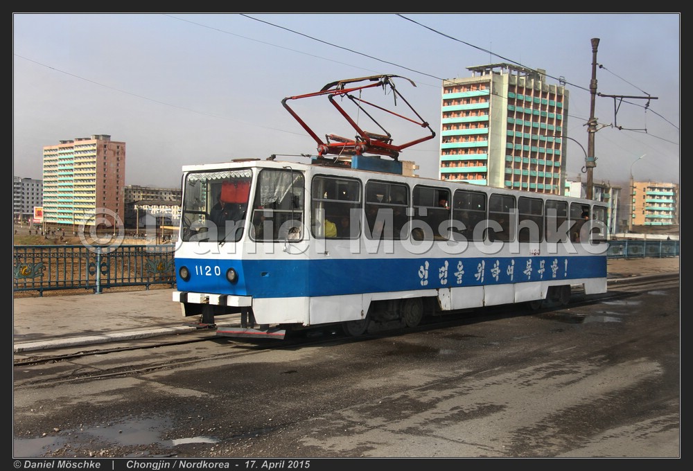 Cheongjin, Jipsam (tram 4-axle) # 1120