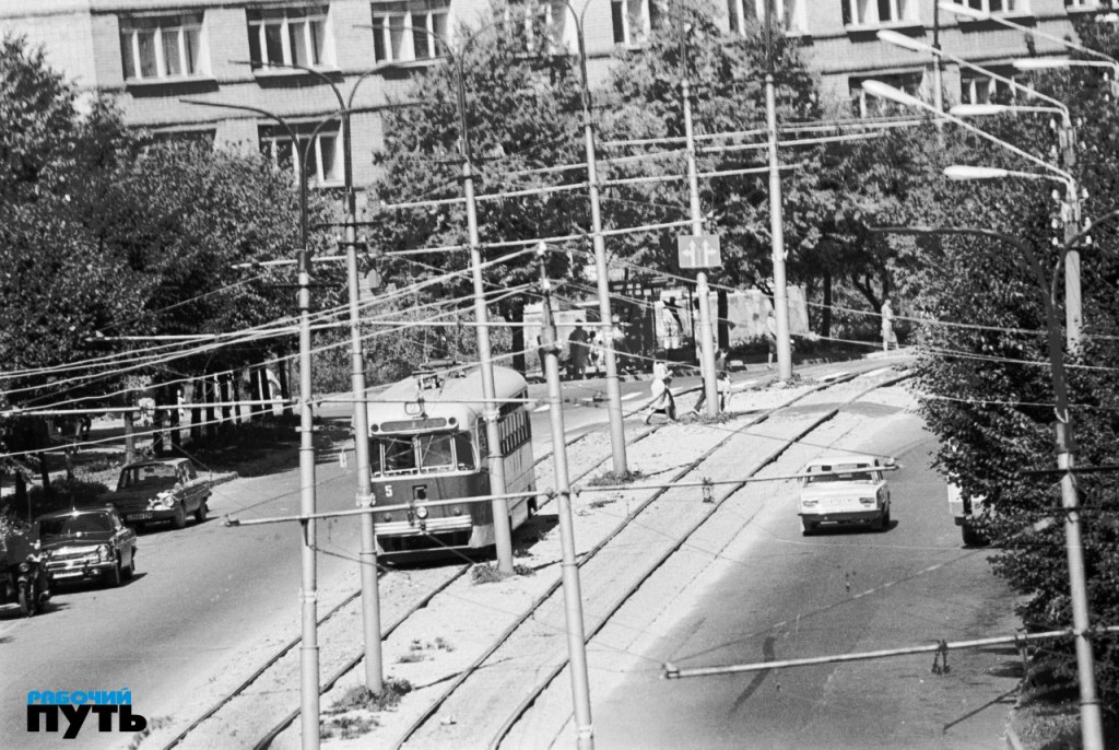 Smolensk, RVZ-6M2 № 5; Smolensk — Historical photos (1945 — 1991); Smolensk — Tramway lines, ifrastructure and final stations