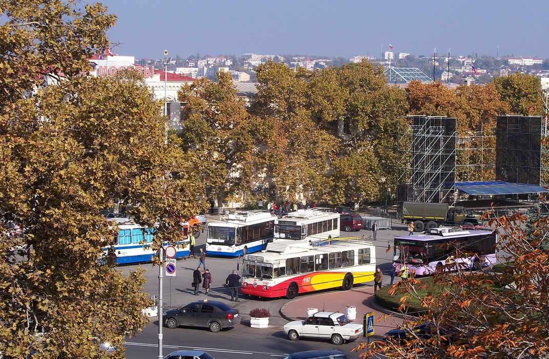 Sevastopol, ZiU-682V-012 [V0A] № 1167; Sevastopol — The exhibition dedicated to the 65th anniversary of the Sevastopol trolley (05.11.2015)
