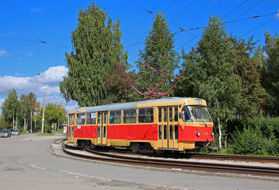 叶卡捷琳堡, Tatra T3SU (2-door) # 496