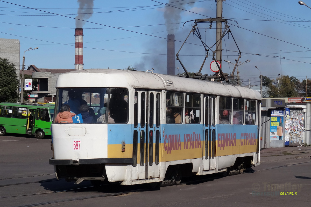 Каменское, Tatra T3SU № 687