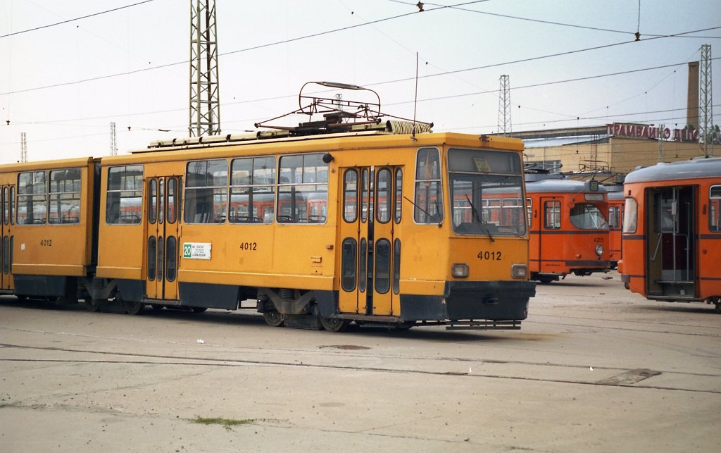 Szófia, T6MD-1000 — 4012; Szófia — Historical — Тramway photos (1990–2010)