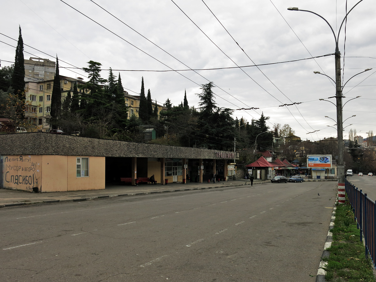 Trolleybus de Crimée — End stations and U-turn rings