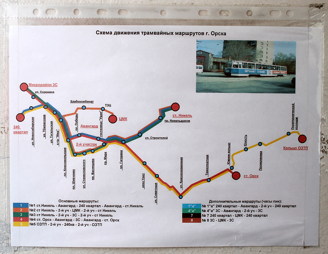 Орск — Схемы