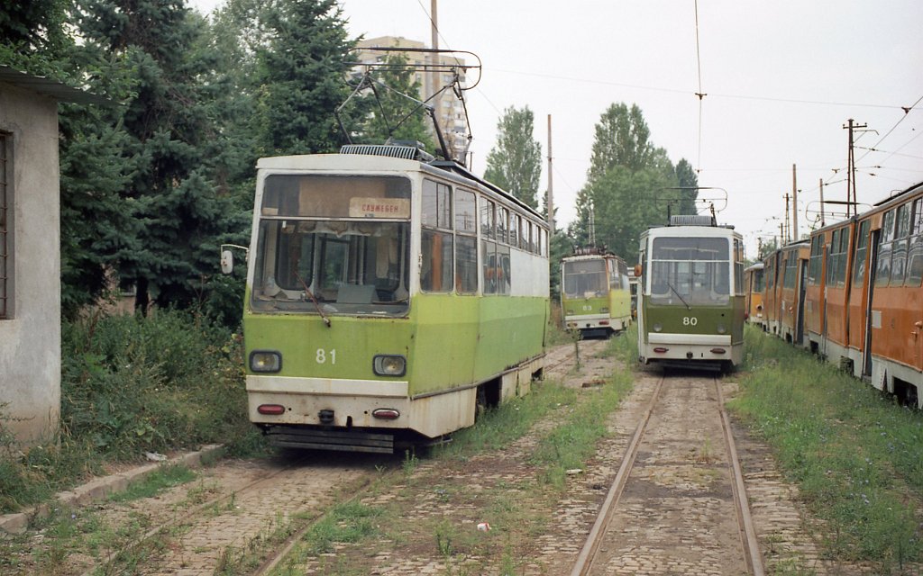 Sofia, Т4М-81 č. 81; Sofia, T4M-50 č. 80; Sofia — Historical — Тramway photos (1990–2010)