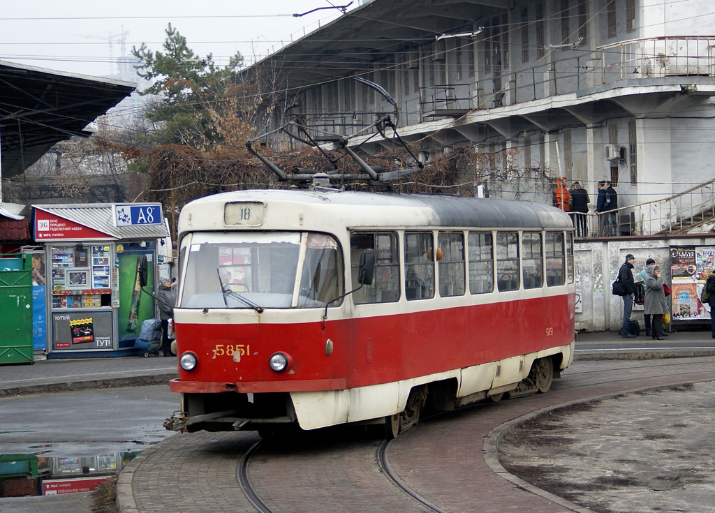 Kyiv, Tatra T3SU # 5851