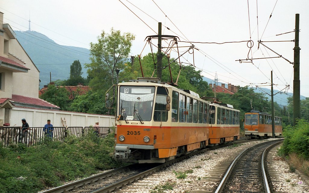 Sofia, Tatra T6A2B nr. 2035; Sofia — Historical — Тramway photos (1990–2010)