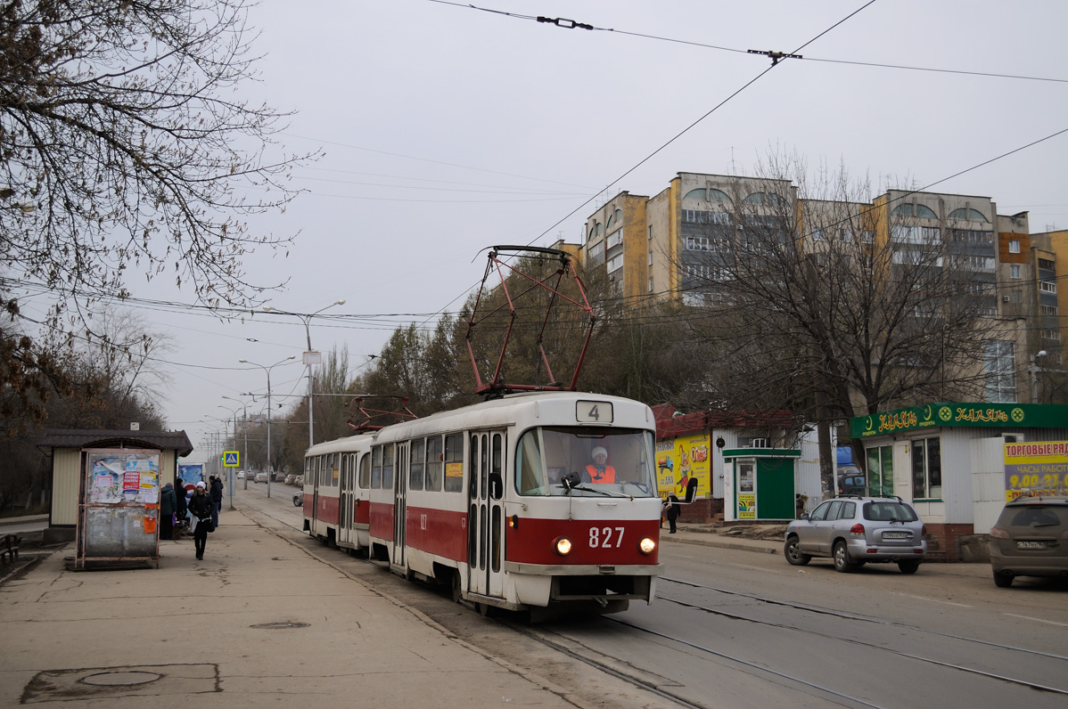 Самара, Tatra T3SU № 827