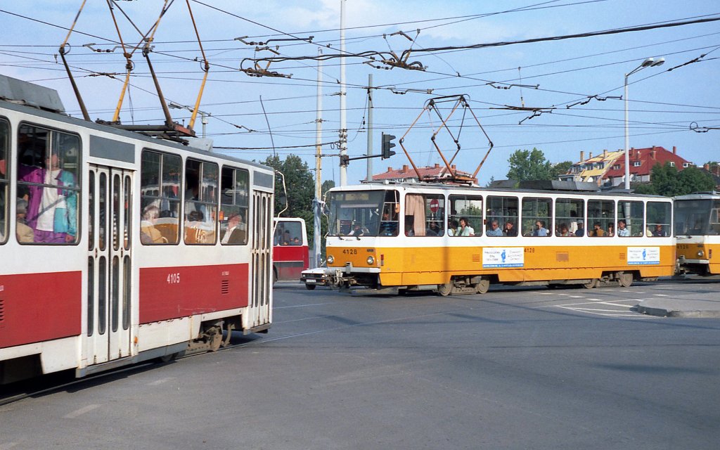 Sofia, Tatra T6B5B N°. 4128; Sofia — Historical — Тramway photos (1990–2010)